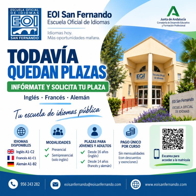 EOI San Fernando, academias de idiomas en San Fernando